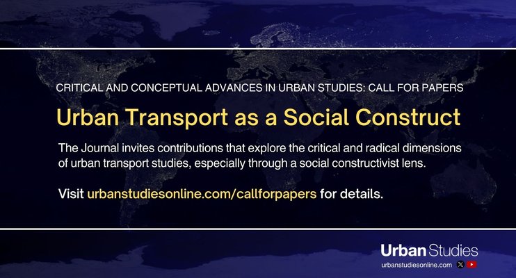 Call for Papers: Critical and Conceptual Advances in Urban Studies